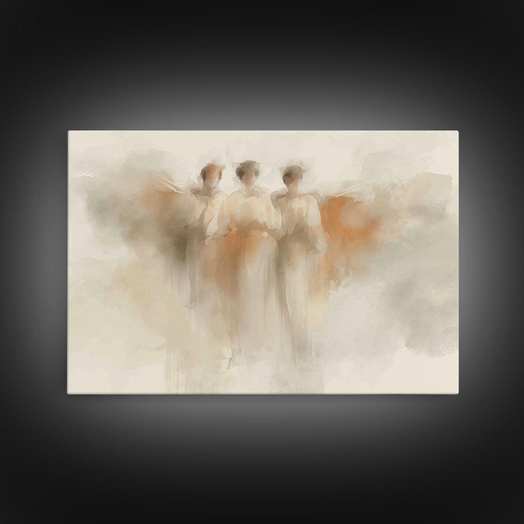 Trinity Grace | Framed Canvas Print | Christian Art Canvas | Minimalist Christian Art | Christian Wall Art | Subtle Christian Paintings