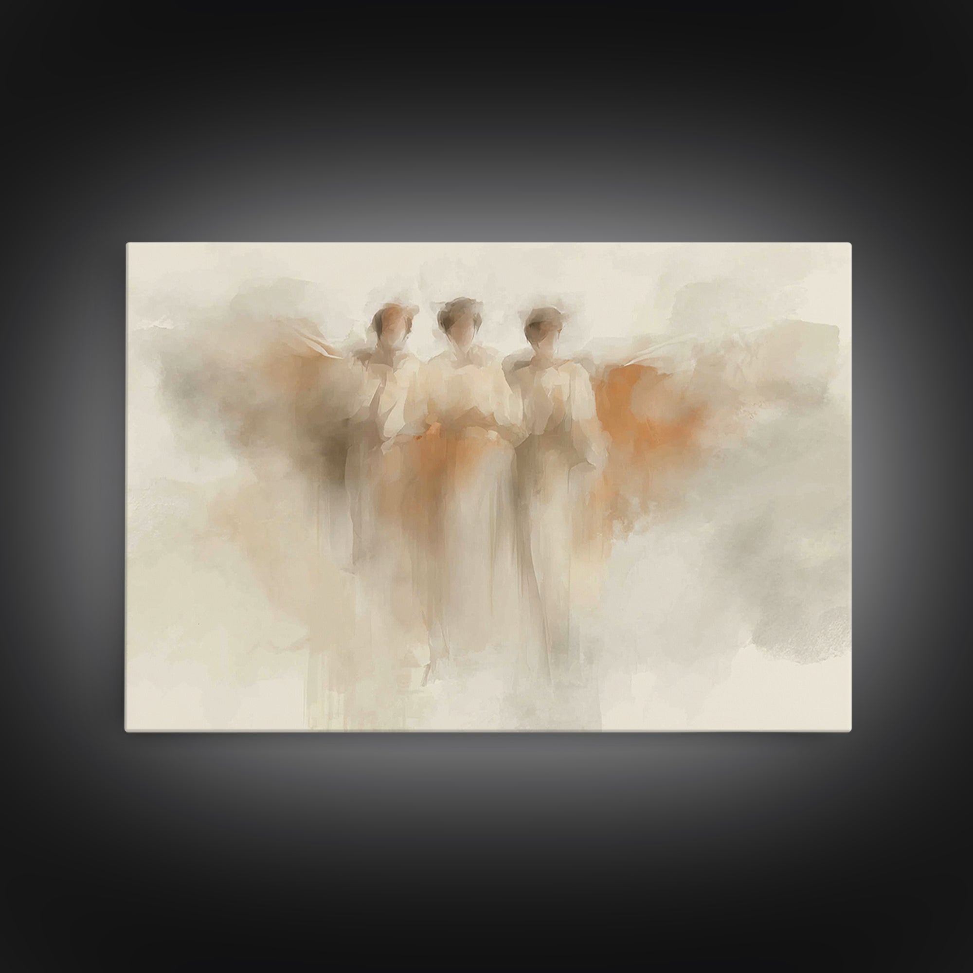 Trinity Grace | Framed Canvas Print | Christian Art Canvas | Minimalist Christian Art | Christian Wall Art | Subtle Christian Paintings