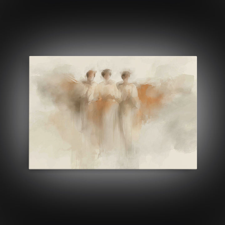 Trinity Grace | Framed Canvas Print | Christian Art Canvas | Minimalist Christian Art | Christian Wall Art | Subtle Christian Paintings