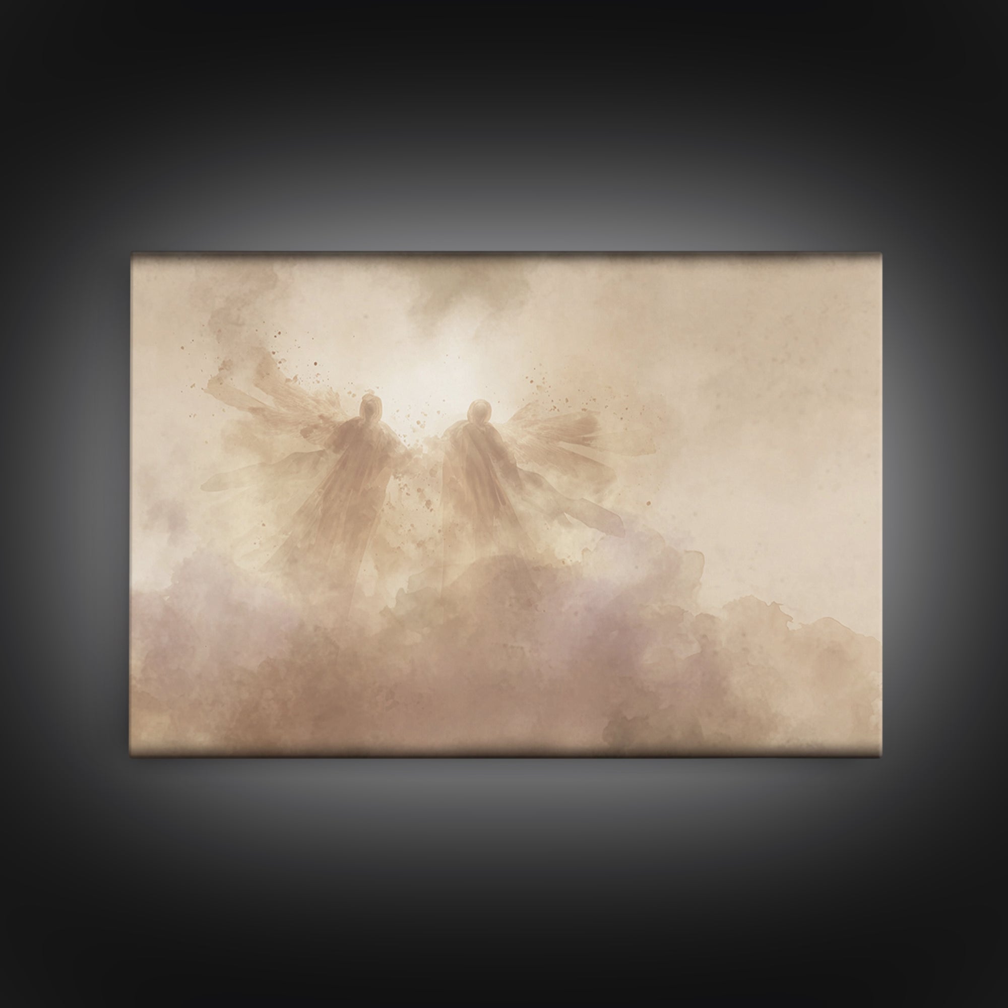 Dawn Flight, Framed Canvas Print, Christian Wall Art, Christian Art Canvas, Subtle Christian Art, Christian Christmas Art, Christian Decor