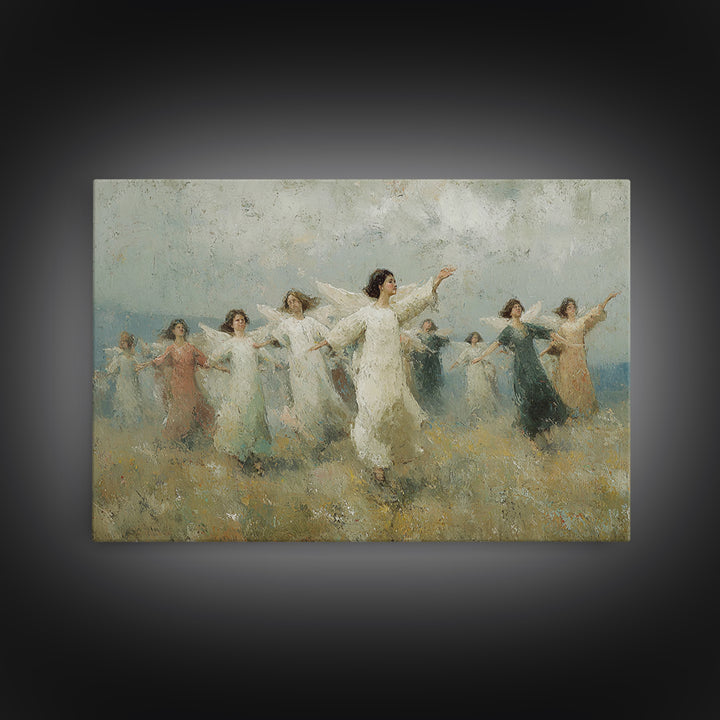 Peaceful Ascension – Framed Canvas Print – Christian Art Print – Christian Wall Art – Christian Art Canvas – Unique Christian Art