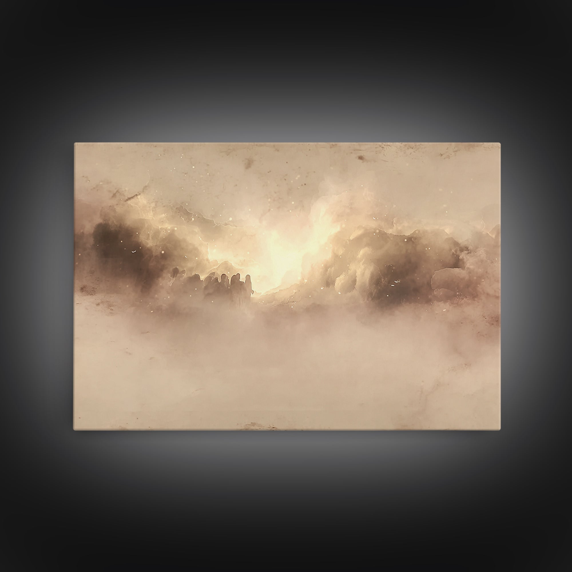 Celestial Worship – Framed Canvas Print – Christian Art Canvas – Christian Paintings – Christmas Wall Art – Subtle Christian Art – Christia