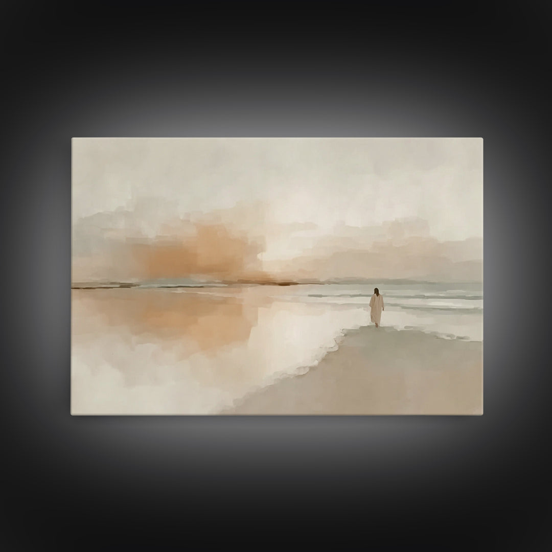 Light Of Mercy – Framed Canvas Print – Christian Art Canvas – Christian Christmas Art – Jesus Painting – Christian Wall Art – Christian Gif