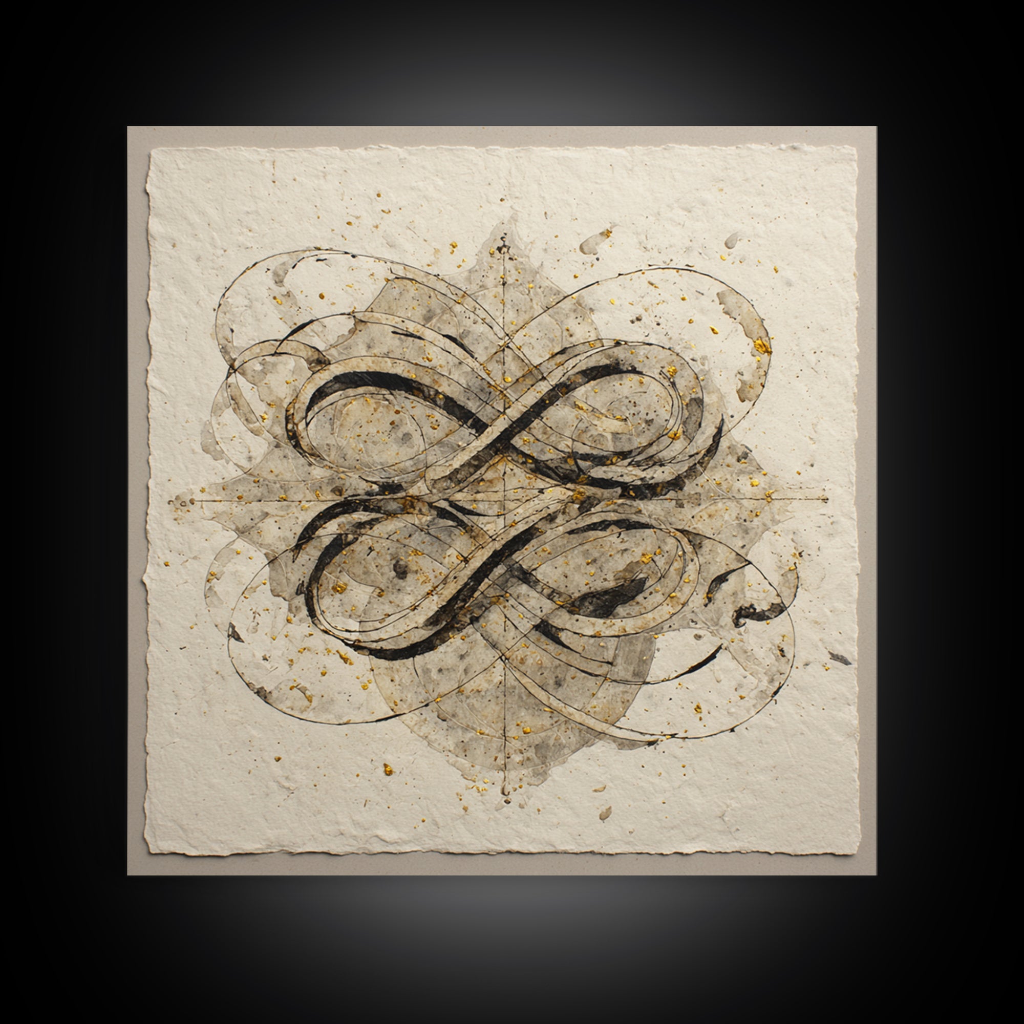 Arabic Ornamental Curves as Non Readable Art Canvas Print, Calligraphy Art, Modern Decor, Living Room Decor, Fine Art, Script, CAL-1x1-75