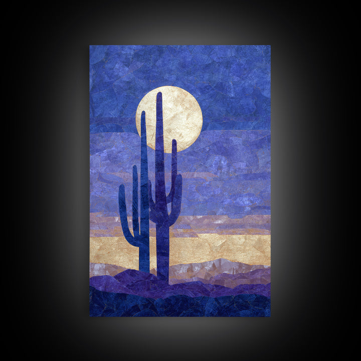 Starry Desert Sky Canvas Print, Celestial Art, Art Deco, Living Room Decor, Celestial, Modern Art, Downloadable Prints, CEL-2x3-91
