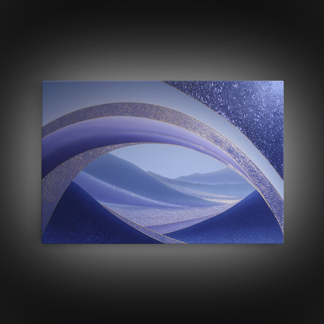Eclipse Scene with Radiant Corona Canvas Print, Celestial Art, Witchy Decor, Living Room Decor, Celestial, Celestial Decor, CEL-3x2-38