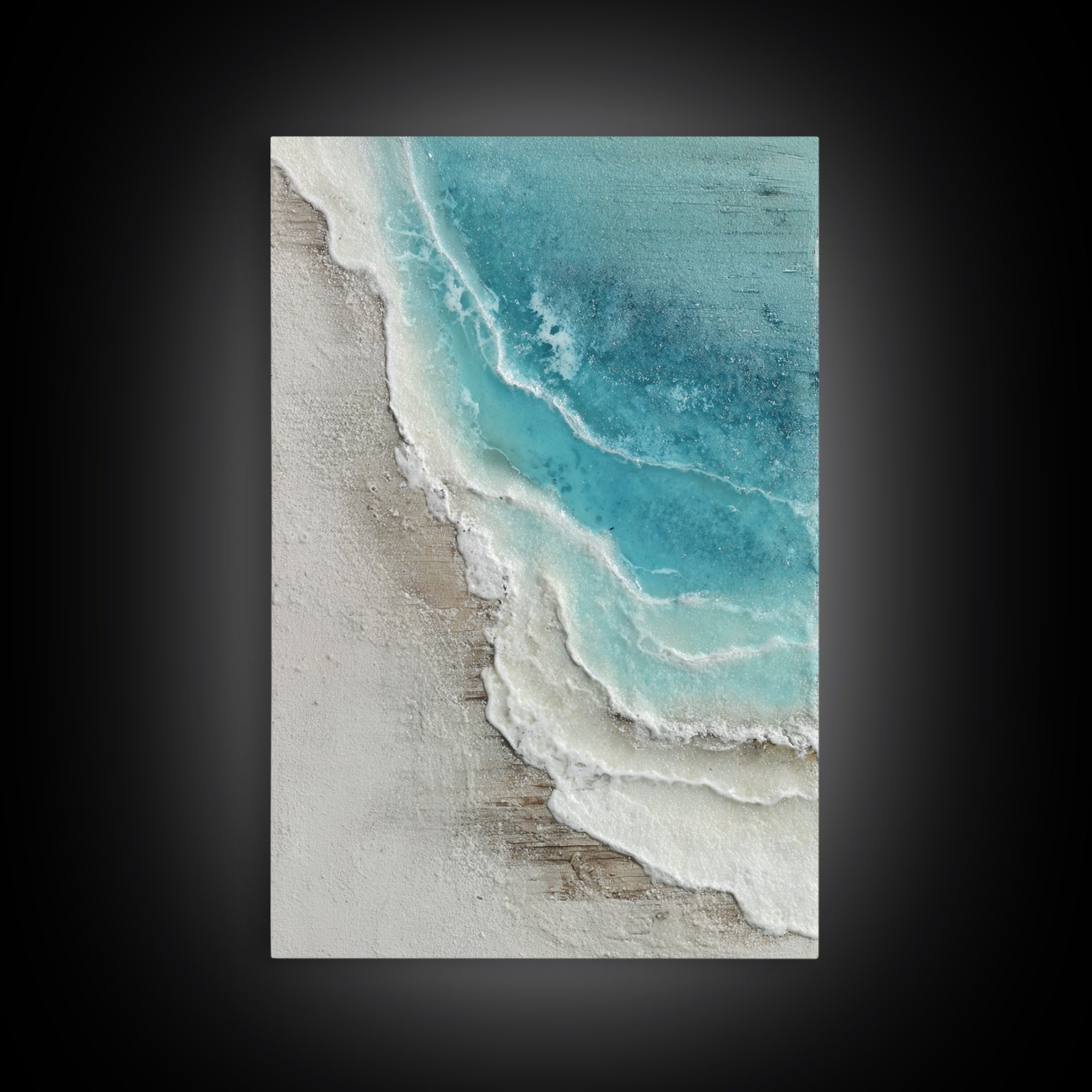Aerial Sandbar with Turquoise Water Framed Canvas Print, Coastal Art, Prints, Coastal Decor, Coastal, Coastal Wall Art, COA-2x3-13