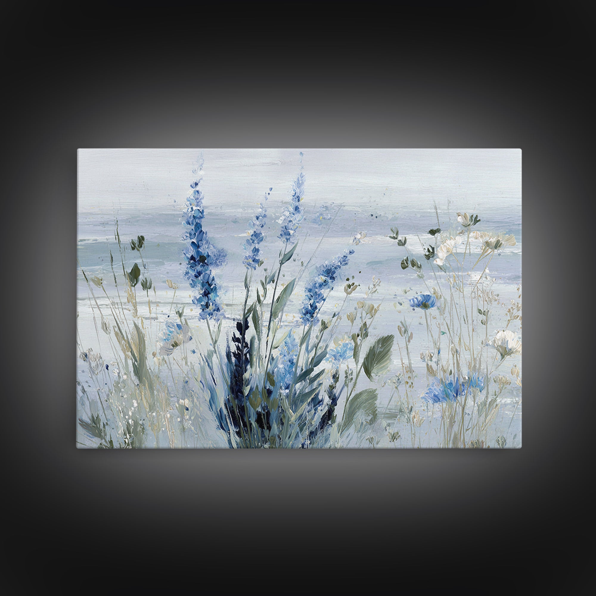 Coastal Botanical Bouquet Canvas Print, Coastal Art, Bird Art, Coastal Decor, Fine Art, Coastal, Living Room Art, Ocean Art, COA-3x2-1
