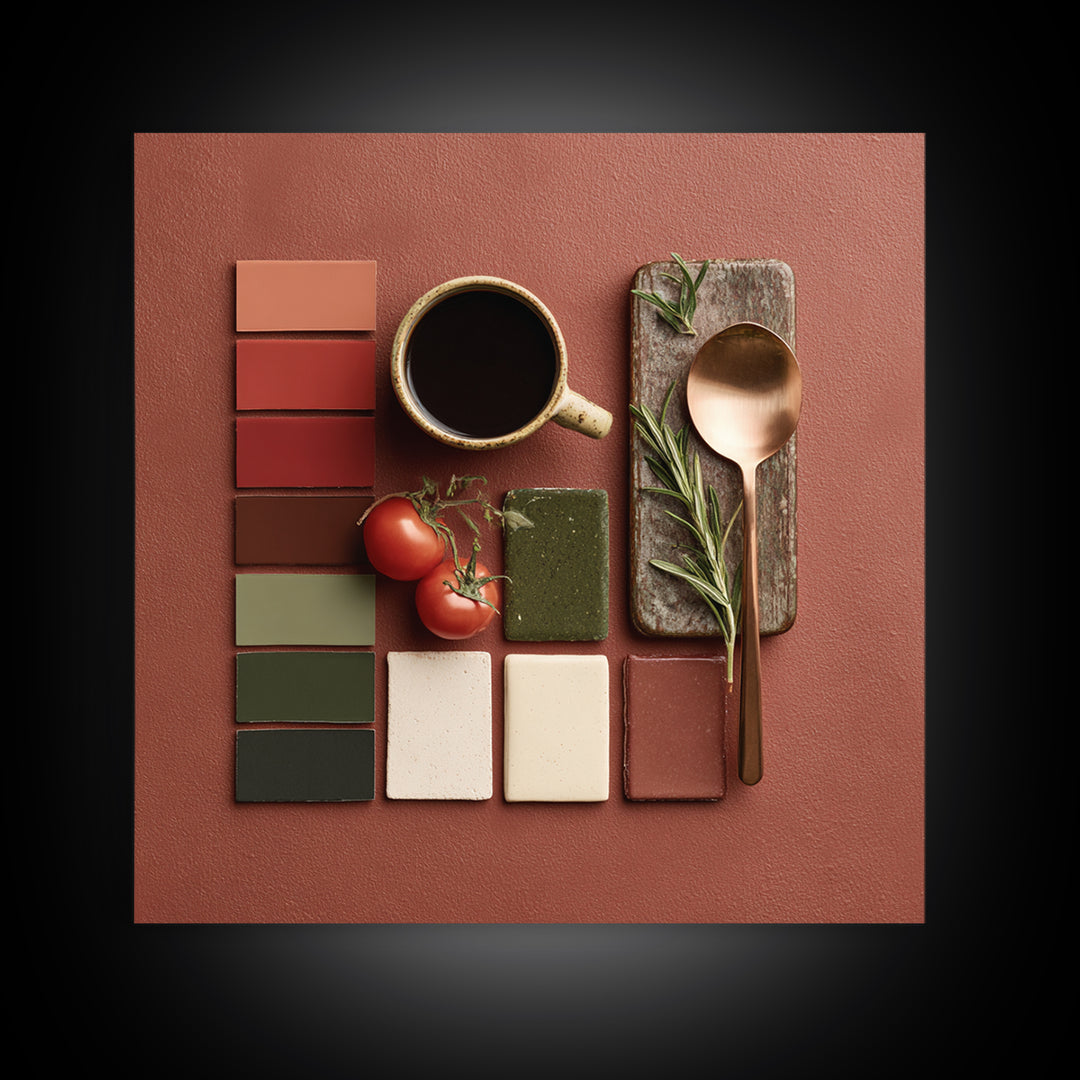 Moody Dark Roast Still Life Framed Canvas Print, Coffee Shop Art, Fine Art Print, Cafe Decor, Fine Art, Cafe, Printable, CSA-1x1-80