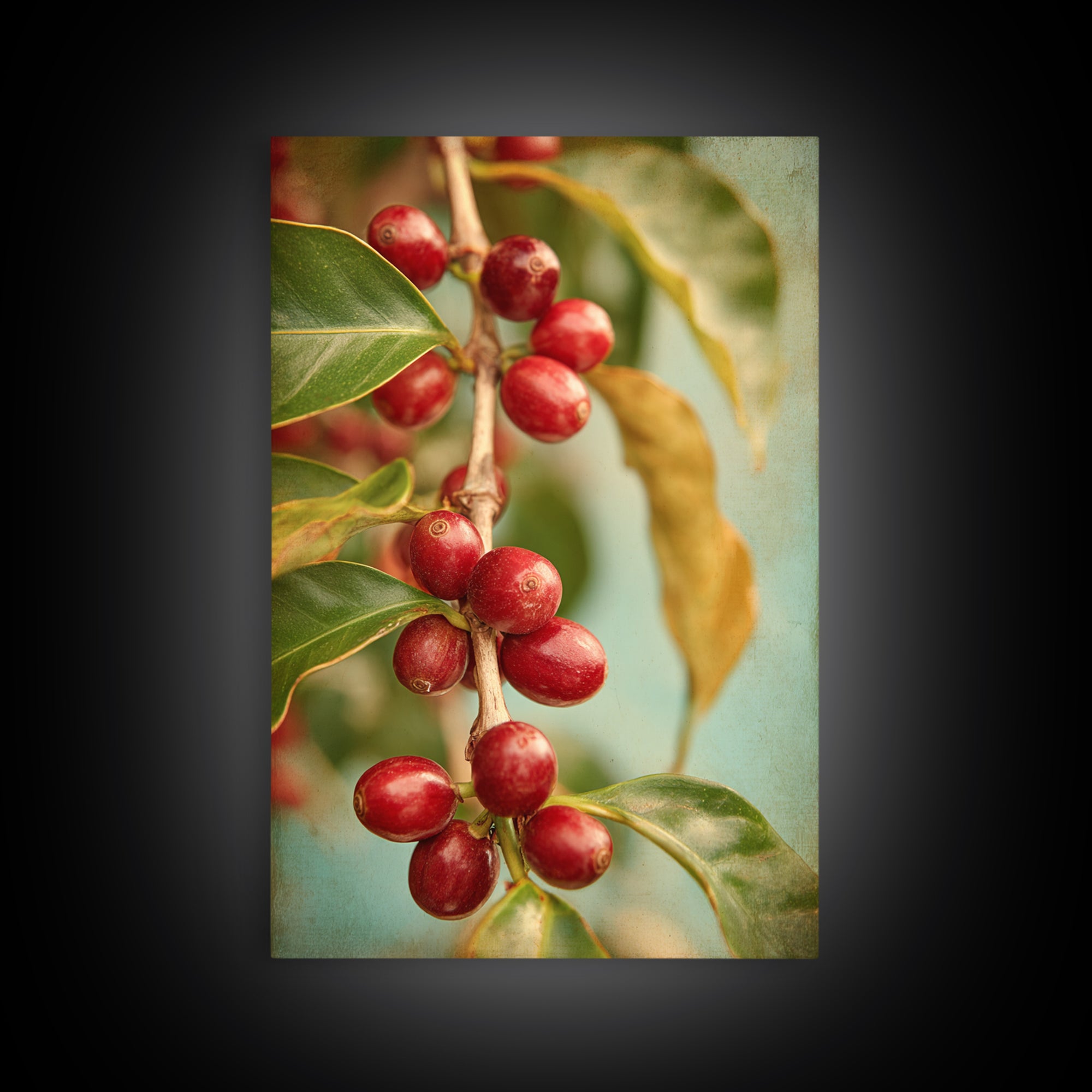 Coffee Farm Landscape Canvas Print, Coffee Shop Art, Wall Decor, Cafe Decor, Fine Art, Cafe, Kitchen Gift, Living Room Decor, CSA-2x3-31
