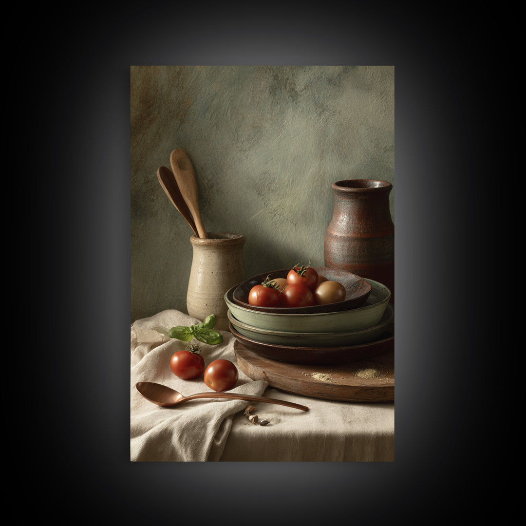 Moody Dark Roast Still Life Canvas Print, Coffee Shop Art, Contemporary Art, Cafe Decor, Fine Art, Cafe, Printable Art, CSA-2x3-40
