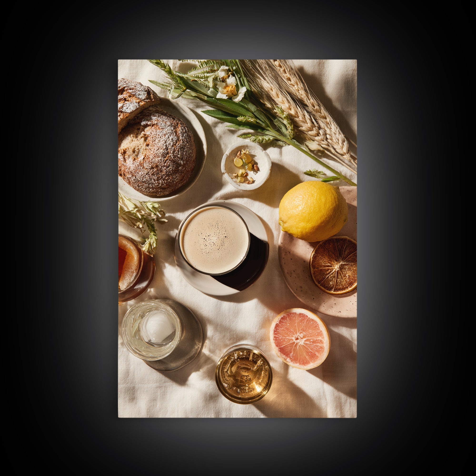 Espresso Martini Coffee Cocktail Still Life Framed Canvas Print, Coffee Shop Art, Canvas Print, Cafe Decor, Fine Art, Cafe, CSA-2x3-73