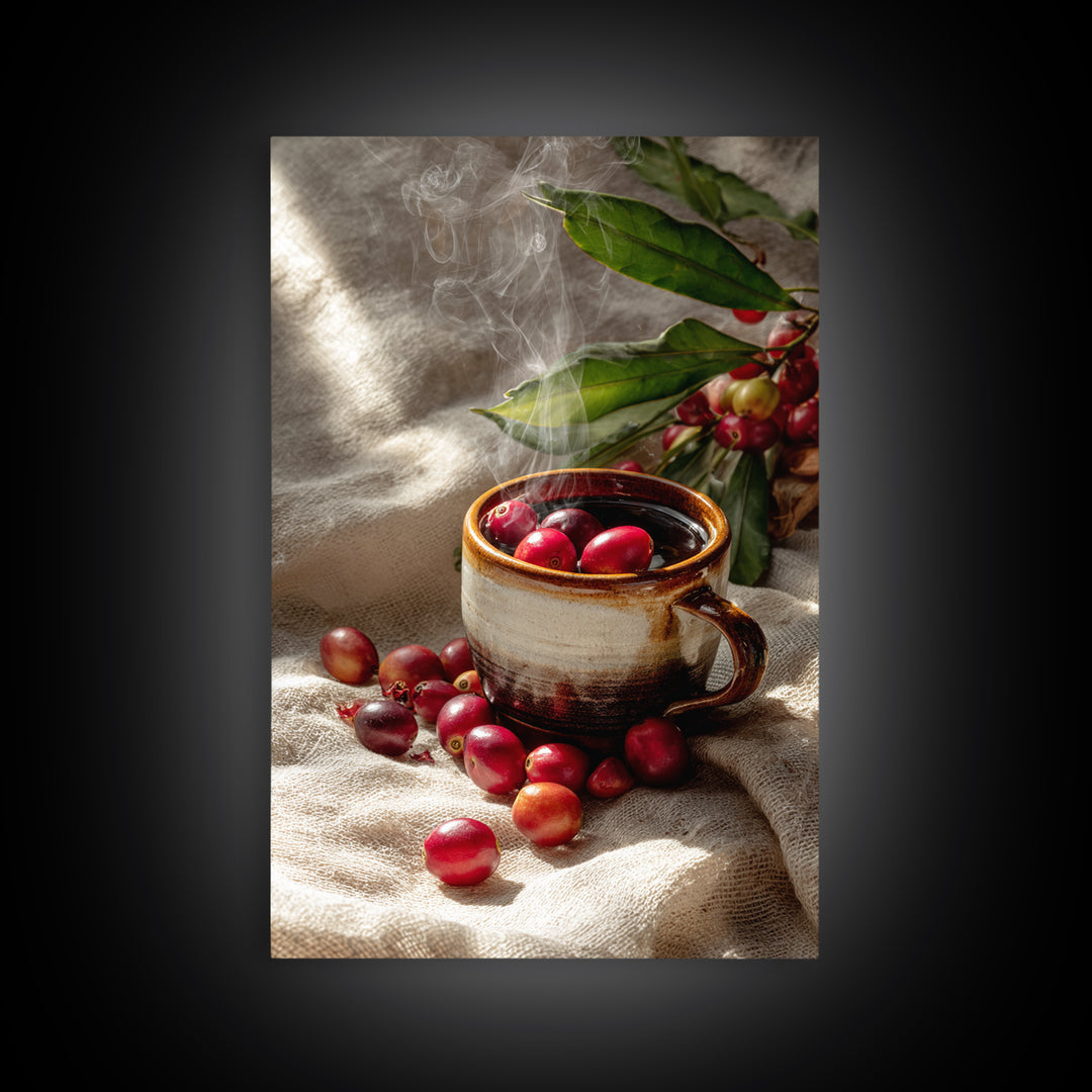 Coffee Farm Landscape Canvas Print, Coffee Shop Art, Kitchen Art, Cafe Decor, Fine Art, Cafe, Minimalist Wall Art, Coffee Art, CSA-2x3-79
