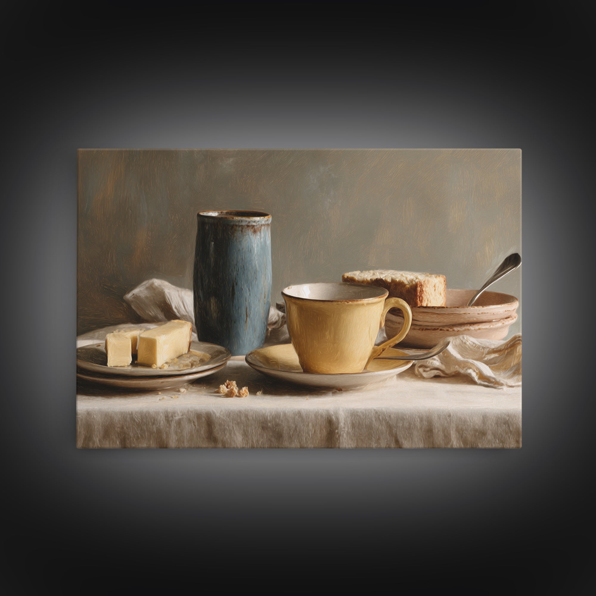 Minimal Line Art of a Cup and Canvas Print, Coffee Shop Art, Kitchen Gift, Cafe Decor, Abstract Art, Cafe, Coffee Art, CSA-3x2-22