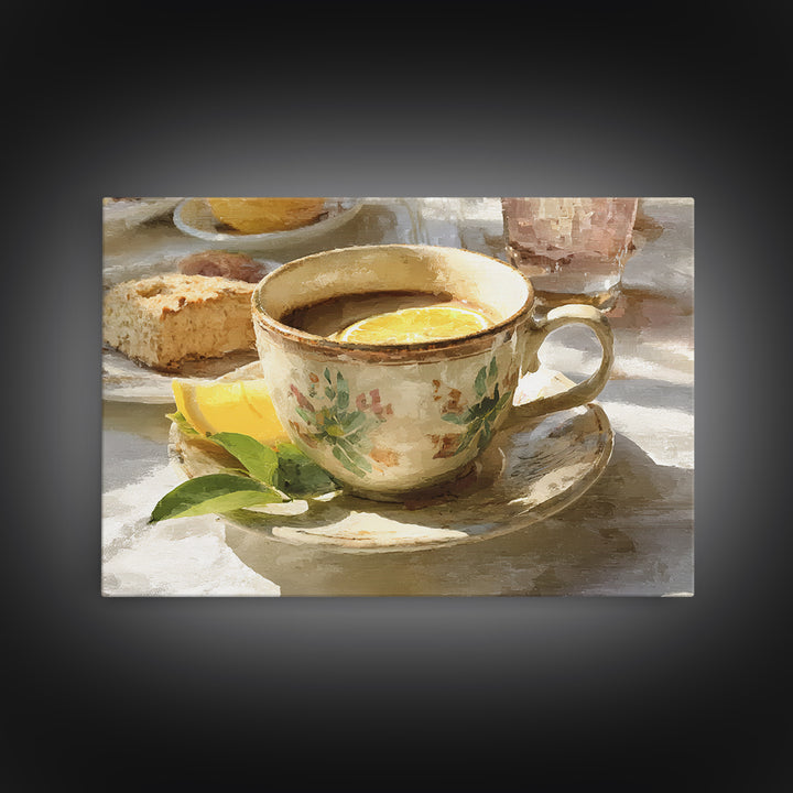 Retro Cafe Poster Coffee Cup Graphic Canvas Print, Coffee Shop Art, Farmhouse Decor, Cafe Decor, Fine Art, Cafe, Moody Wall Art, CSA-3x2-83