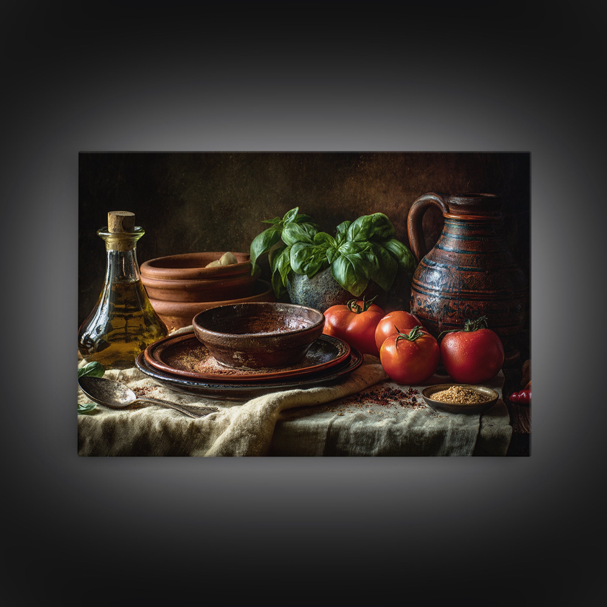 Moody Dark Roast Still Life Canvas Print, Coffee Shop Art, Wall Decor, Cafe Decor, Cafe, Kitchen Gift, Living Room Decor, CSA-3x2-84