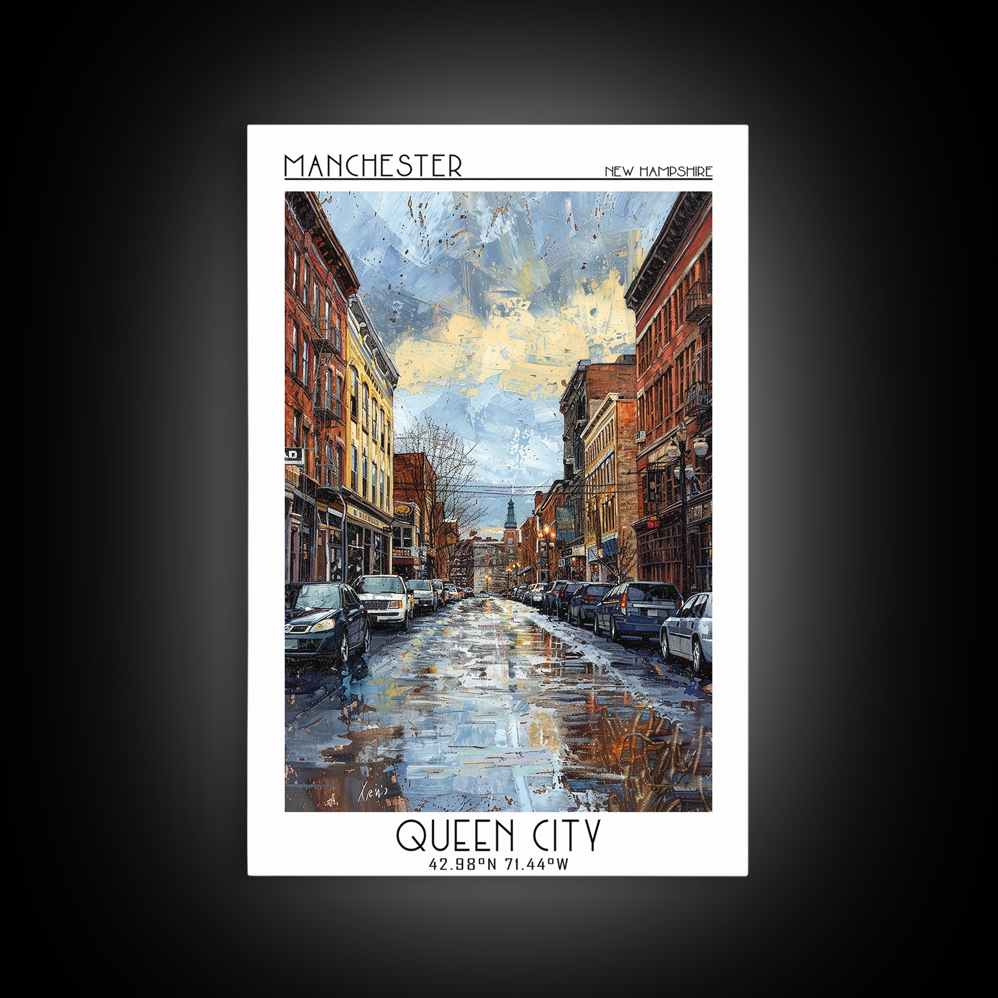 Manchester Travel Poster, Canvas Print, City Travel Poster, Travel Wall Art, Art Print, Fine Art Print, Retro Wall Art, Travel Decor
