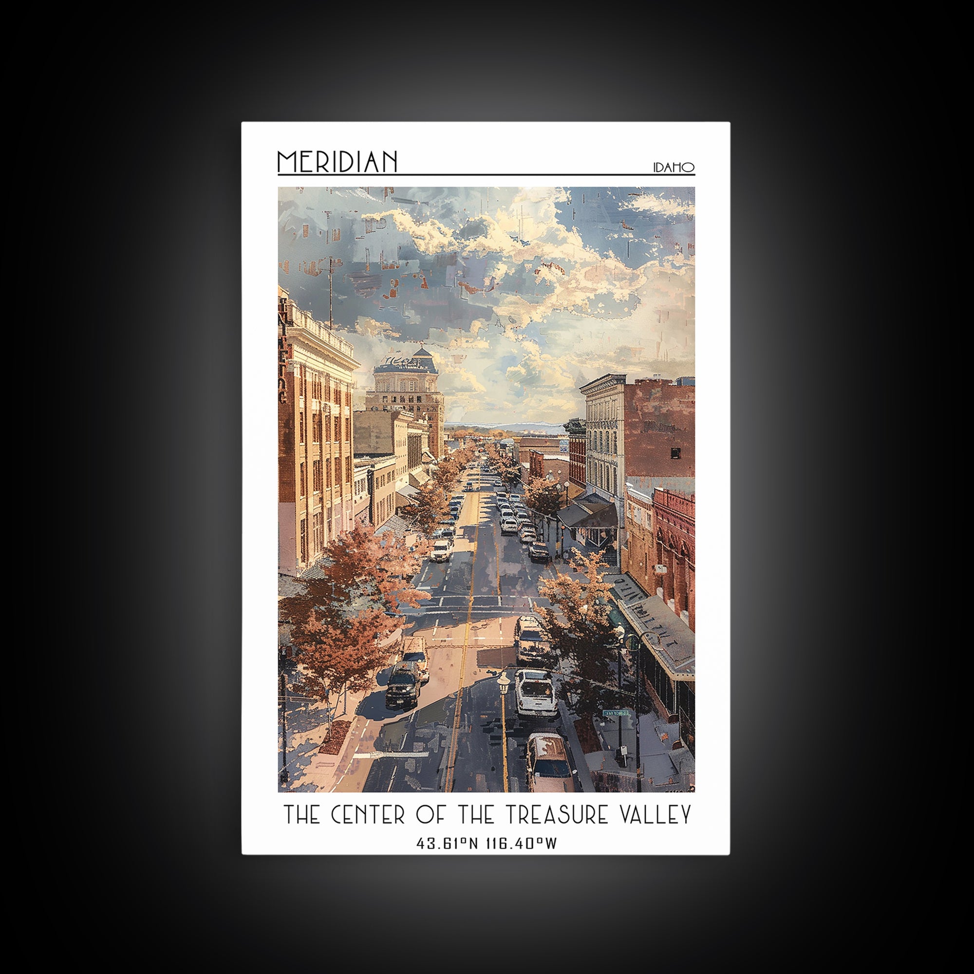 Meridian Travel Poster, Canvas Print, City Travel Poster, Travel Wall Decor, Art Print, Travel Wall Art, Travel Prints, Travel Decor