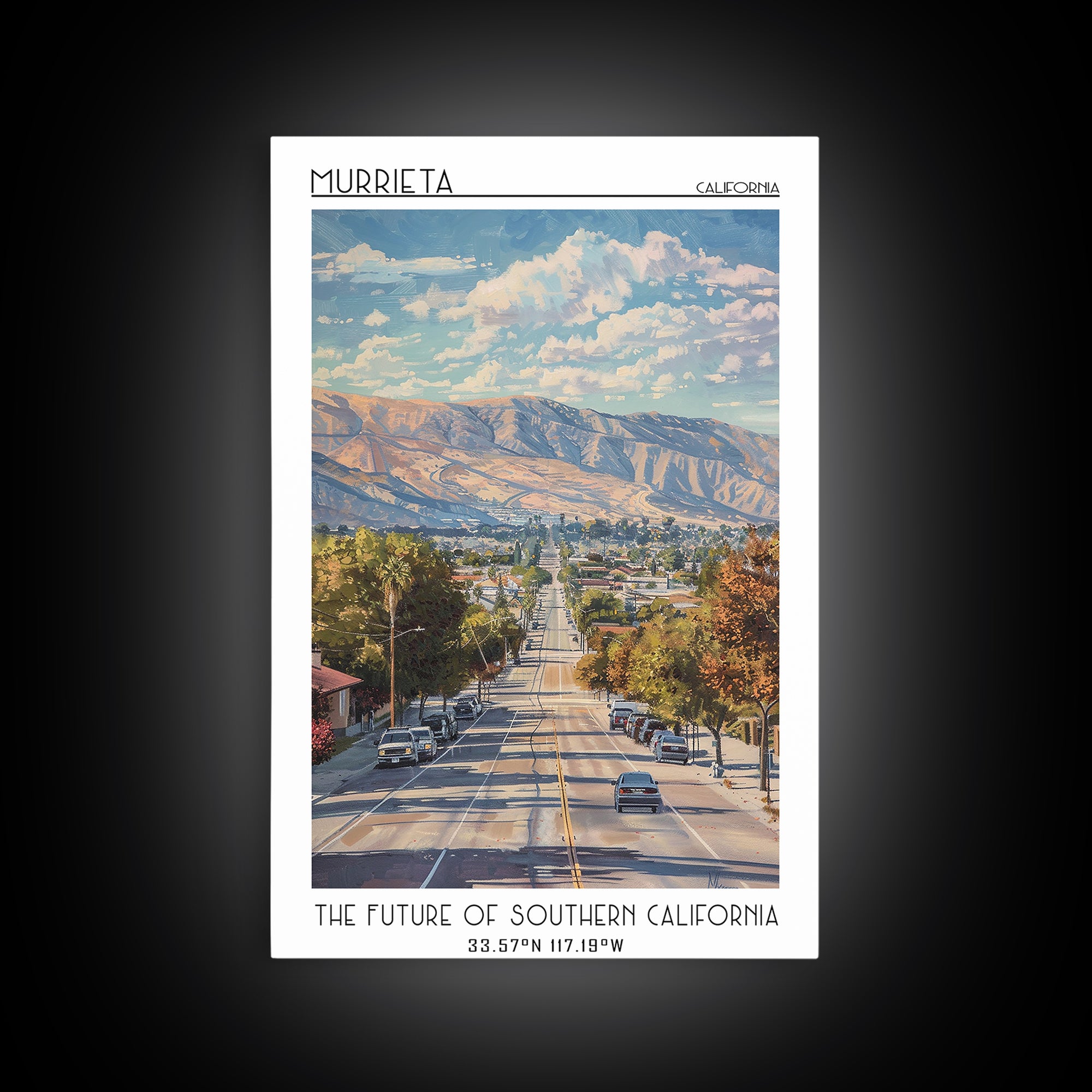 Murrieta Travel Poster, Canvas Print, Travel Wall Art, City Wall Art, Poster Art, Gallery Wall Set, Travel Prints, Travel Wall Decor