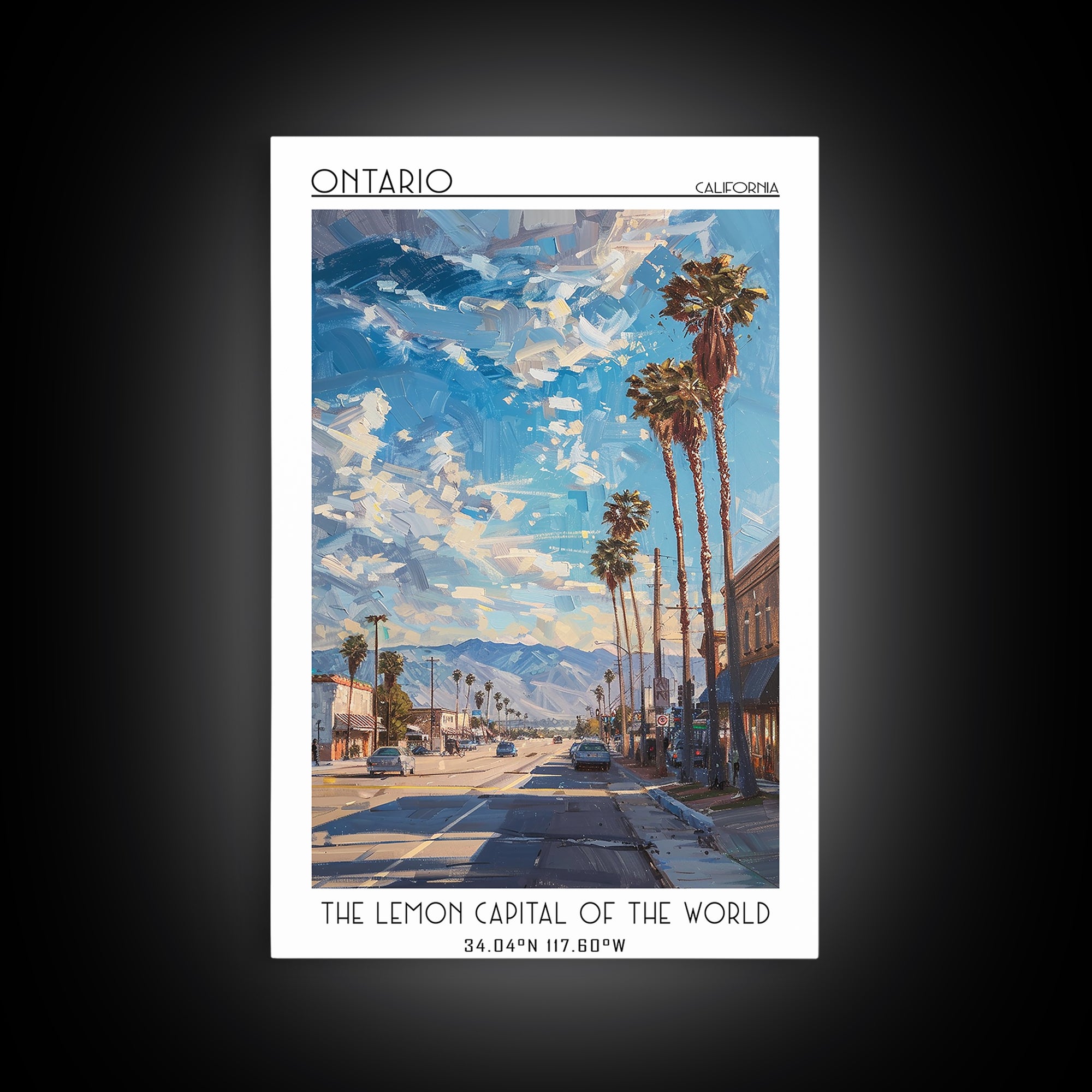 Ontario Travel Poster, Framed Canvas Print, City Travel Poster, Travel Wall Art, Gallery Wall Set, Travel Wall Decor, Fine Art Print