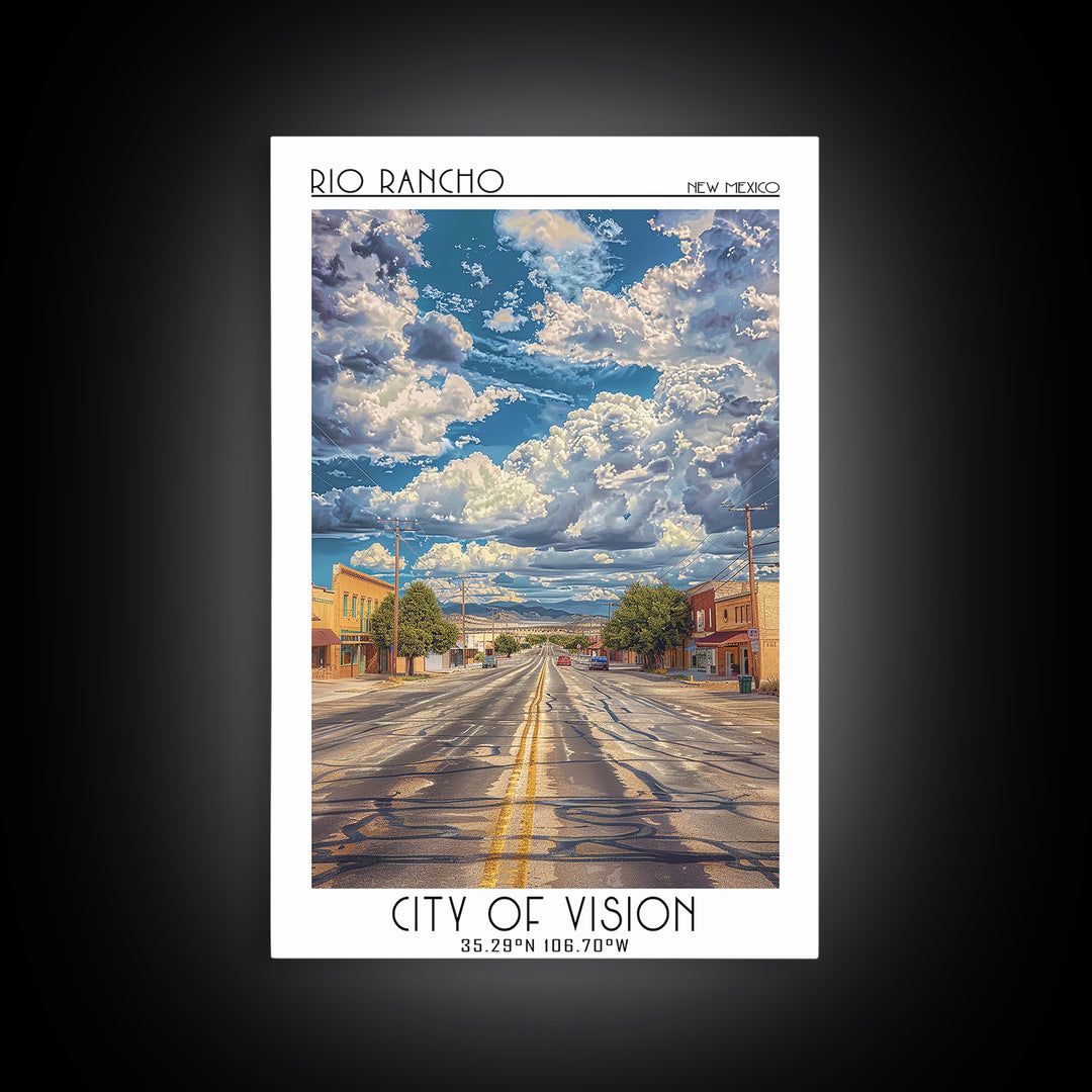 Rio Rancho Travel Poster, Canvas Print, Poster Print, Travel Wall Art, Travel Decor, Wall Art, Retro Travel Poster, Gallery Wall Set