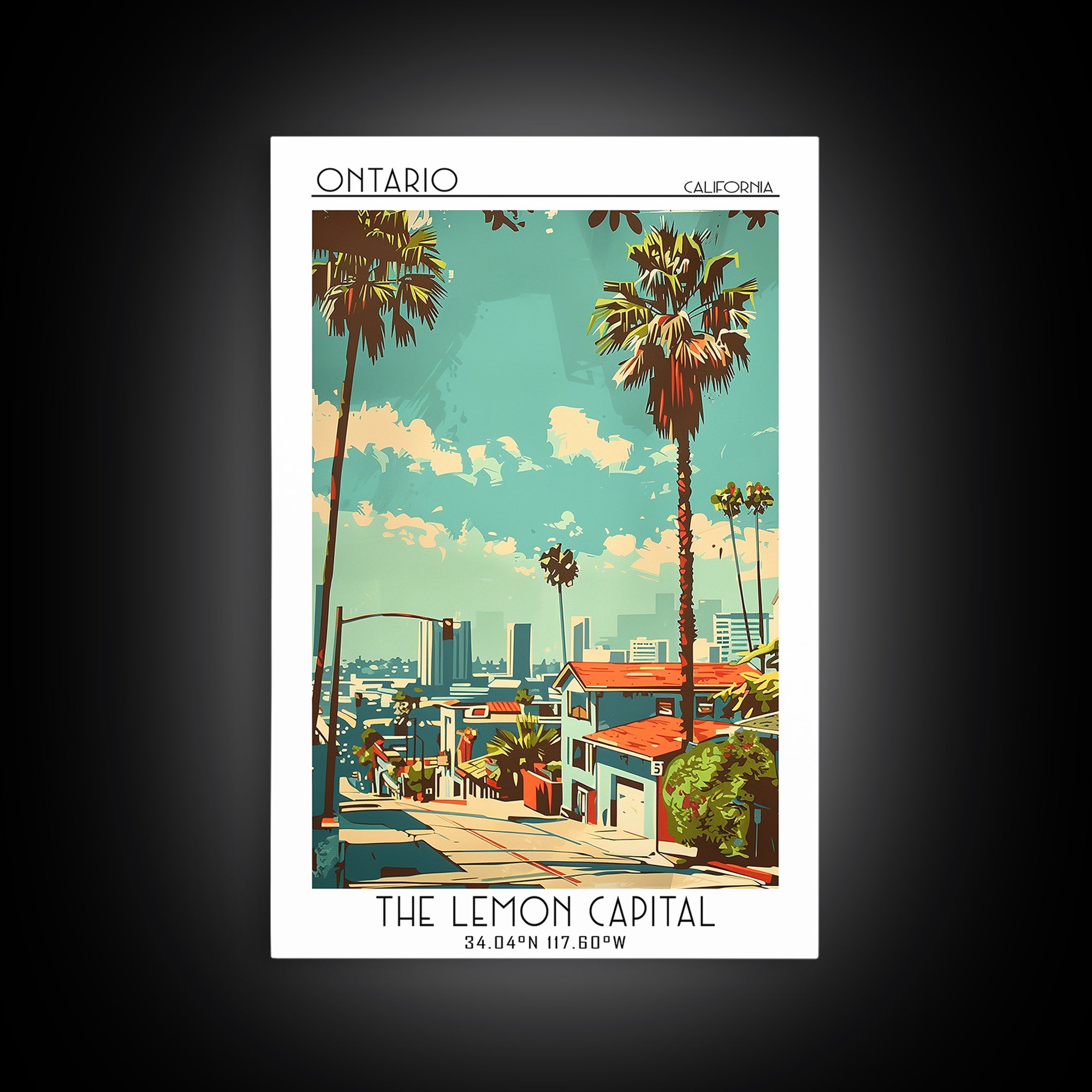 Ontario Travel Poster, Canvas Print, Travel Art Print, Modern Wall Decor, Retro Travel Poster, Landscape Art, Wall Art, Travel Decor