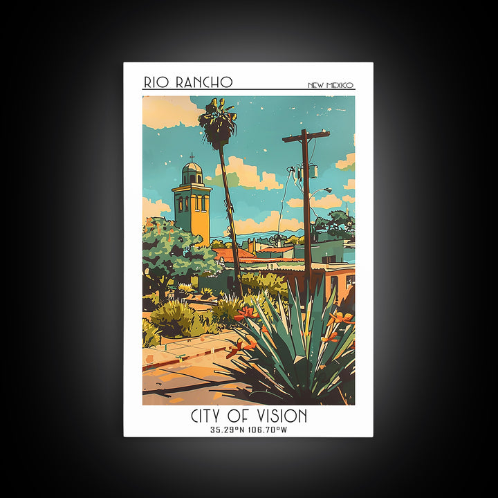 Rio Rancho Travel Poster, Canvas Print, Travel Wall Decor, Minimalist Poster, Travel Art Print, Living Room Wall Art, Travel Posters