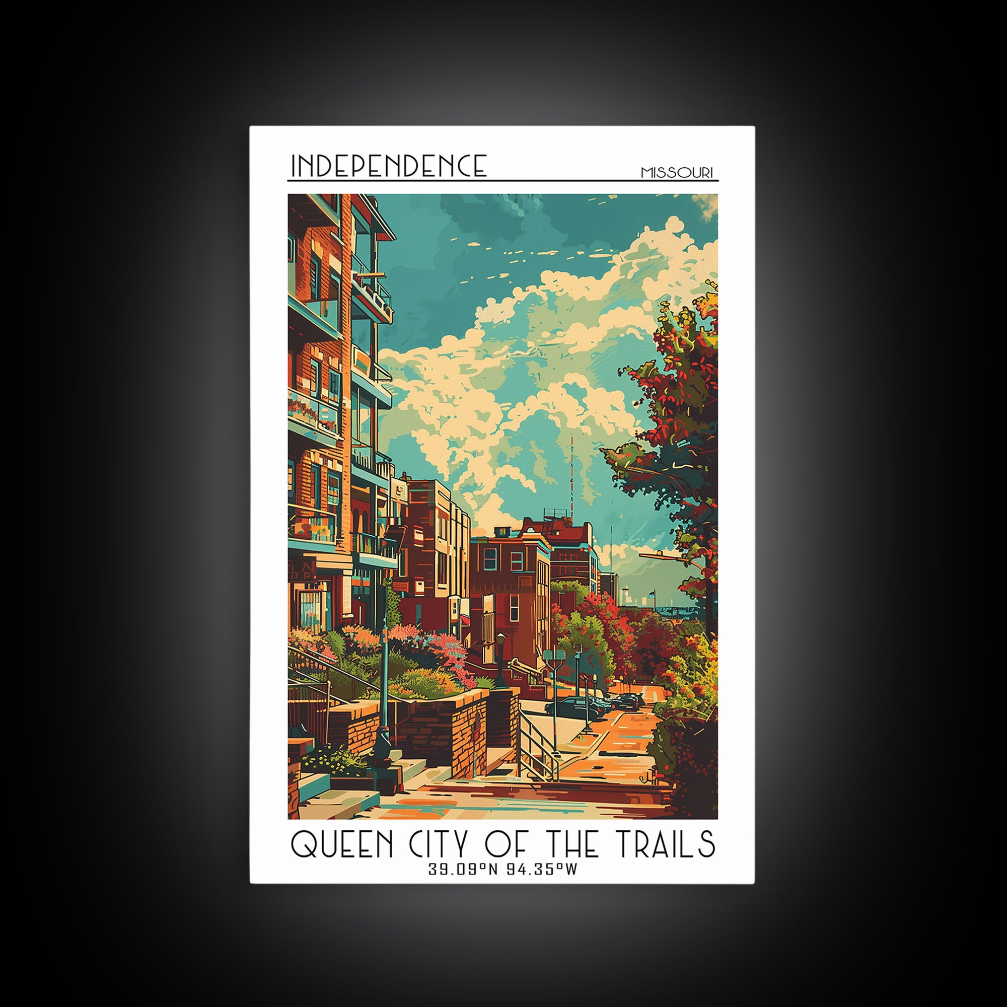 Independence Travel Poster, Canvas Print, Poster Print, Travel Wall Art, Travel Wall Decor, City Travel Poster, Living Room Wall Art
