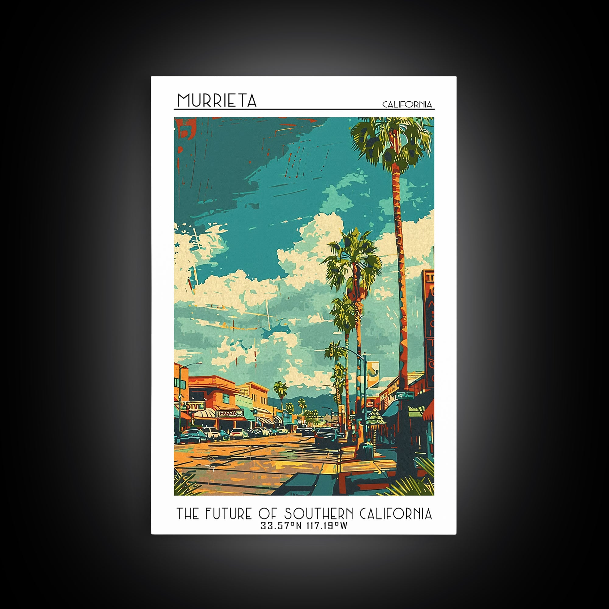 Murrieta Travel Poster, Canvas Print, City Travel Poster, Vintage City Poster, Travel Posters, Travel Wall Art, Vintage Travel Print