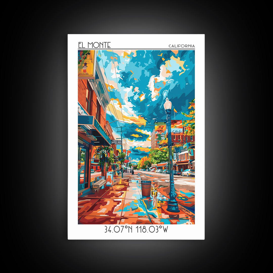 Elgin Travel Poster, Canvas Print, City Art Print, Travel Wall Art, Travel Art Print, Wall Art, City Illustration, Minimalist Poster