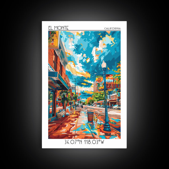 Elgin Travel Poster, Canvas Print, City Art Print, Travel Wall Art, Travel Art Print, Wall Art, City Illustration, Minimalist Poster