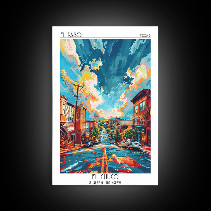 Elizabeth Travel Poster, Canvas Print, Travel Wall Decor, Minimalist Poster, Living Room Wall Art, Travel Decor, Retro Travel Poster