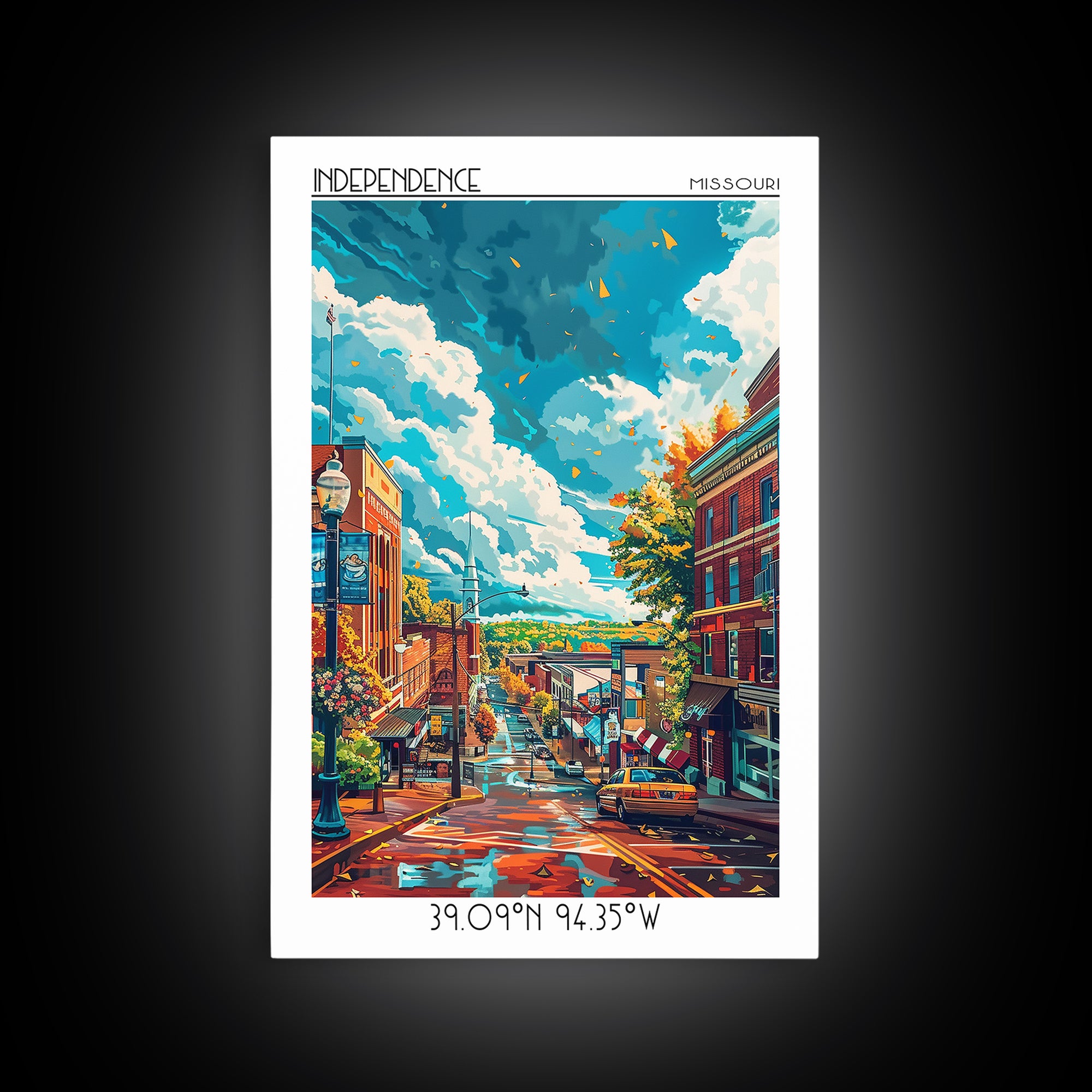 Independence Travel Poster, Canvas Print, Travel Wall Art, City Wall Art, Wall Art, Travel Posters, Modern Wall Decor, Travel Prints
