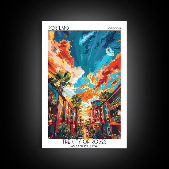 Port St Lucie Travel Poster, Framed Canvas Print, City Art Print, Travel Wall Art, City Wall Art, Travel Posters, City Travel Poster