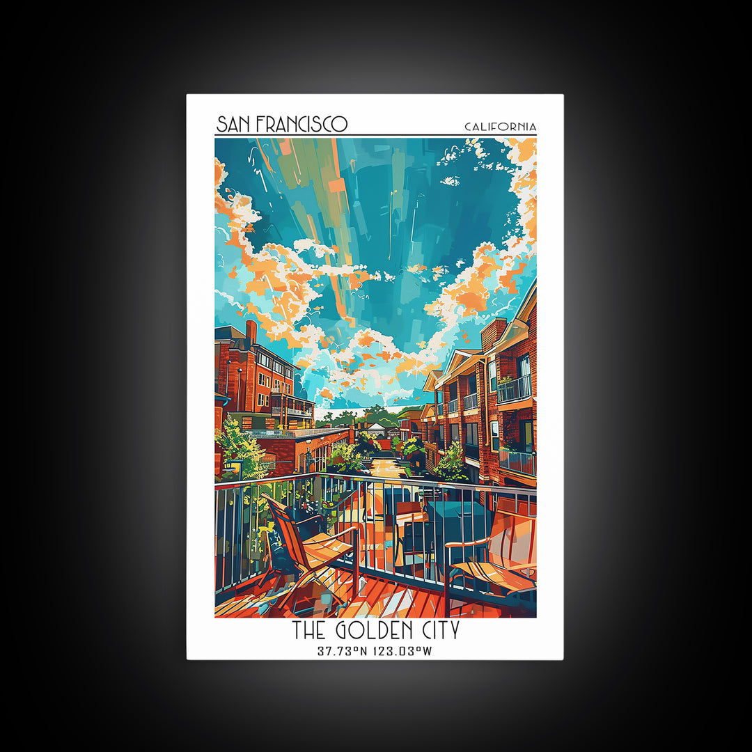 Sandy Springs Travel Poster, Canvas Print, City Travel Poster, Vintage City Poster, Fine Art Print, City Illustration, Landscape Art