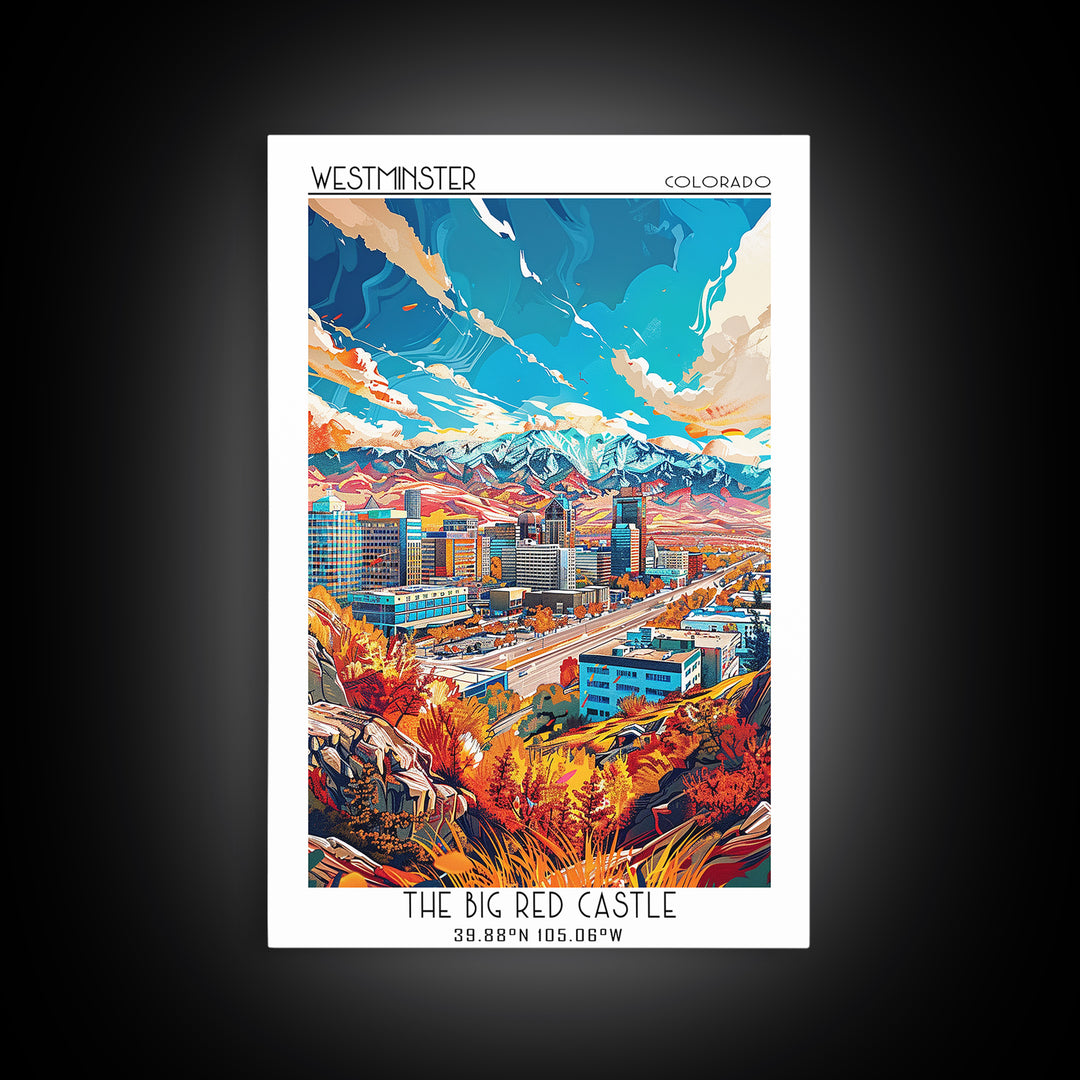 West Valley City Travel Poster, Canvas Print, Poster Print, Travel Wall Art, City Illustration, Home Office Decor, Minimalist Poster