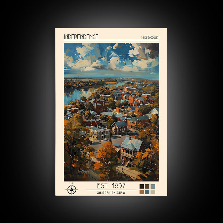 Independence Travel Poster, Canvas Print, Poster Print, Travel Wall Art, Vintage Travel Print, Vintage Posters, Mid Century Wall Art