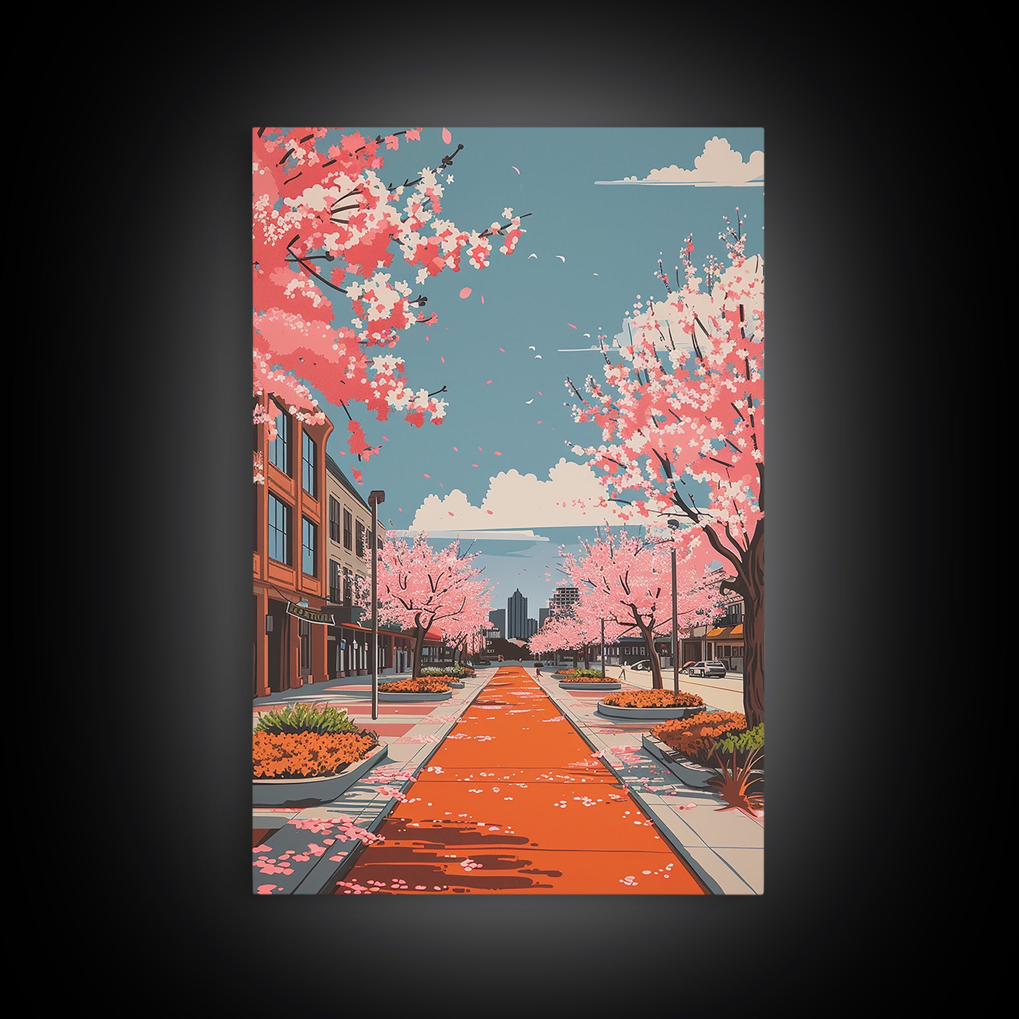 Allen Travel Poster, Canvas Print, City Travel Poster, Travel Wall Art, Landscape Art, Art Print, Travel Decor, Mid Century Wall Art
