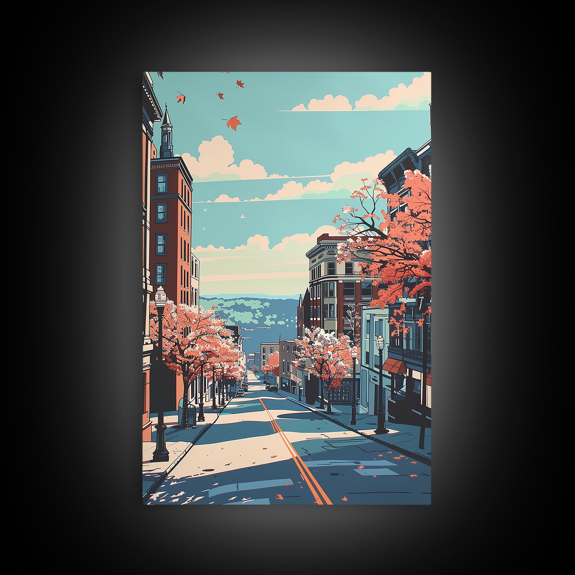 Allentown Travel Poster, Canvas Print, City Travel Poster, Vintage City Poster, Retro Travel Print, Vintage Travel, Gallery Wall Set