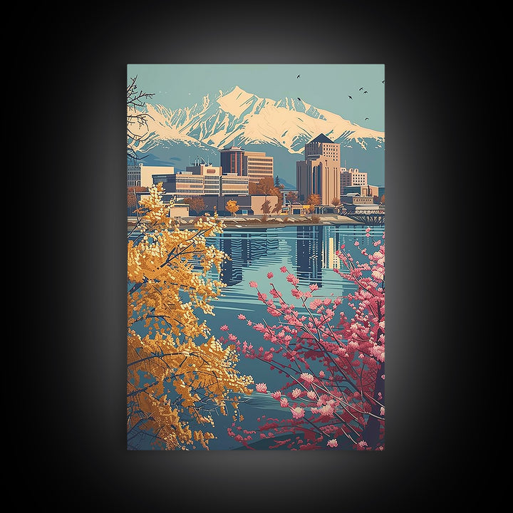 Anchorage Travel Poster, Canvas Print, Travel Art Print, Modern Wall Decor, Travel Prints, Travel Decor, Travel Wall Decor, Wall Art