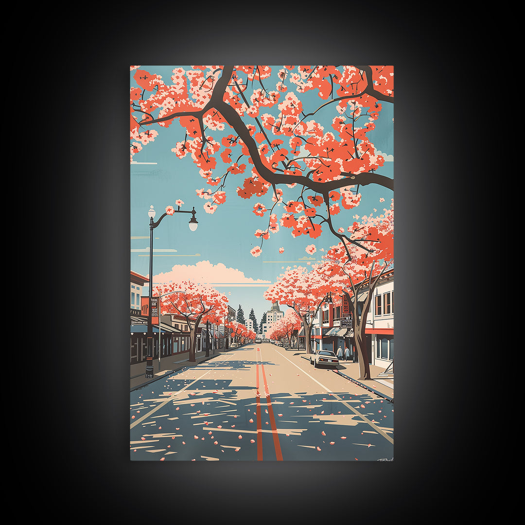 Antioch Travel Poster, Framed Canvas Print, Vintage Travel Print, City Wall Art, Poster Art, City Illustration, Living Room Wall Art