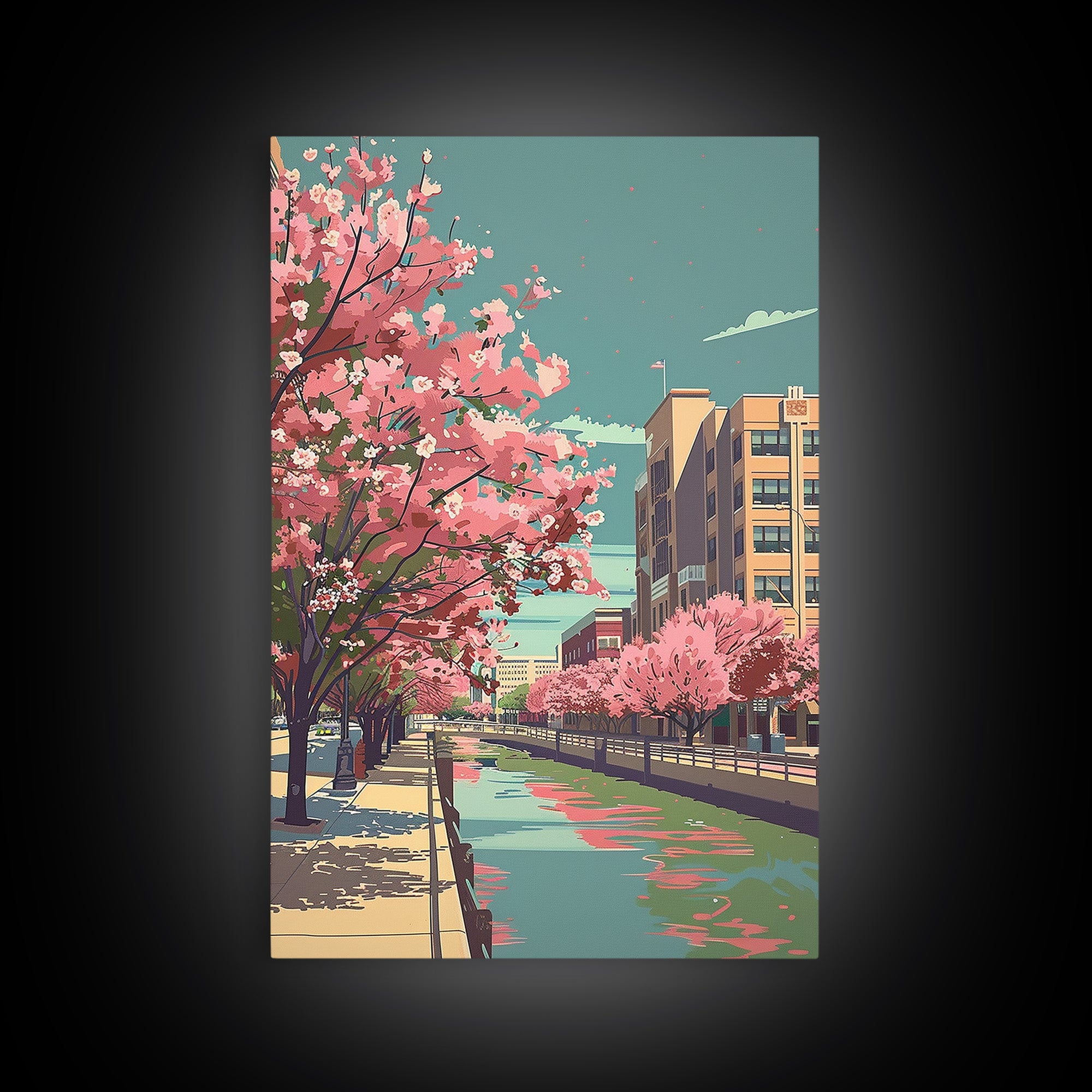 Arlington Travel Poster, Canvas Print, Retro Wall Art, Travel Print, Art Print, Minimalist Poster, Retro Travel Poster, Poster Print