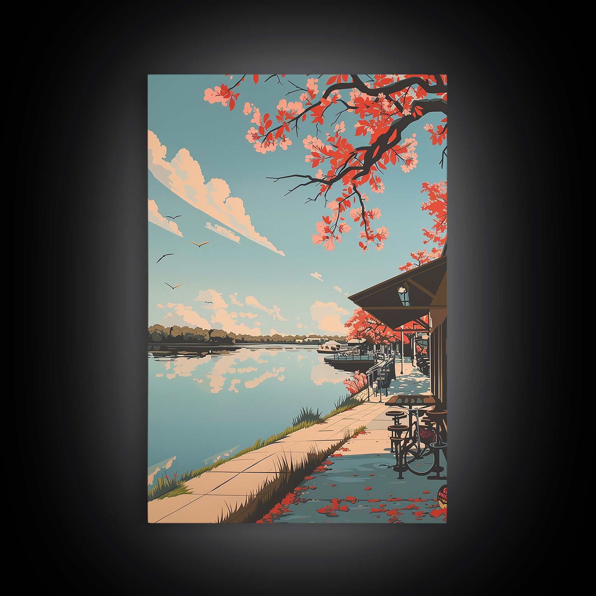 Conroe Travel Poster, Framed Canvas Print, Poster Print, Travel Wall Art, Retro Travel Poster, Living Room Wall Art, Wanderlust Gift