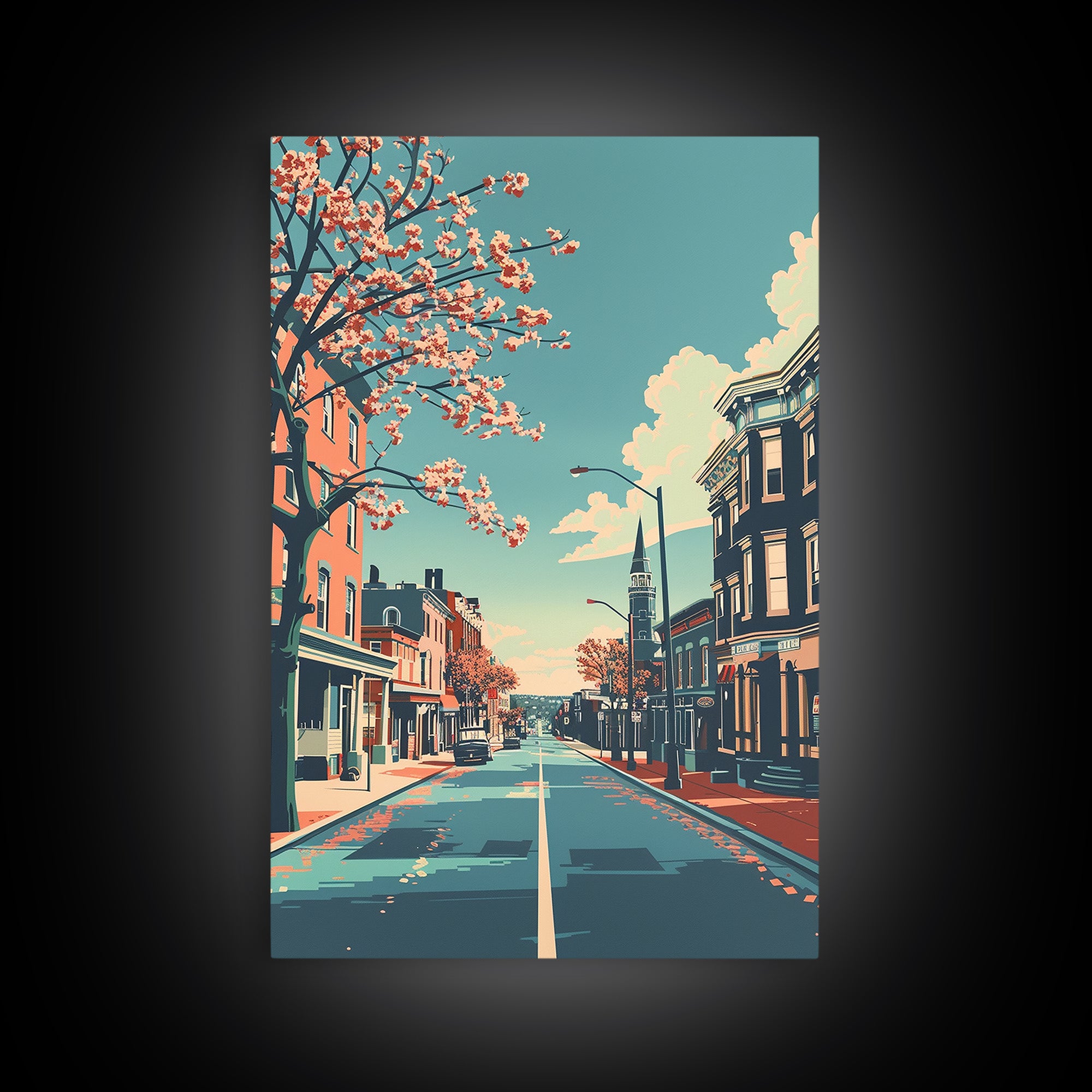 Elizabeth Travel Poster, Canvas Print, Vintage Travel Print, City Wall Art, Art Print, Gallery Wall Set, Travel Print, Landscape Art