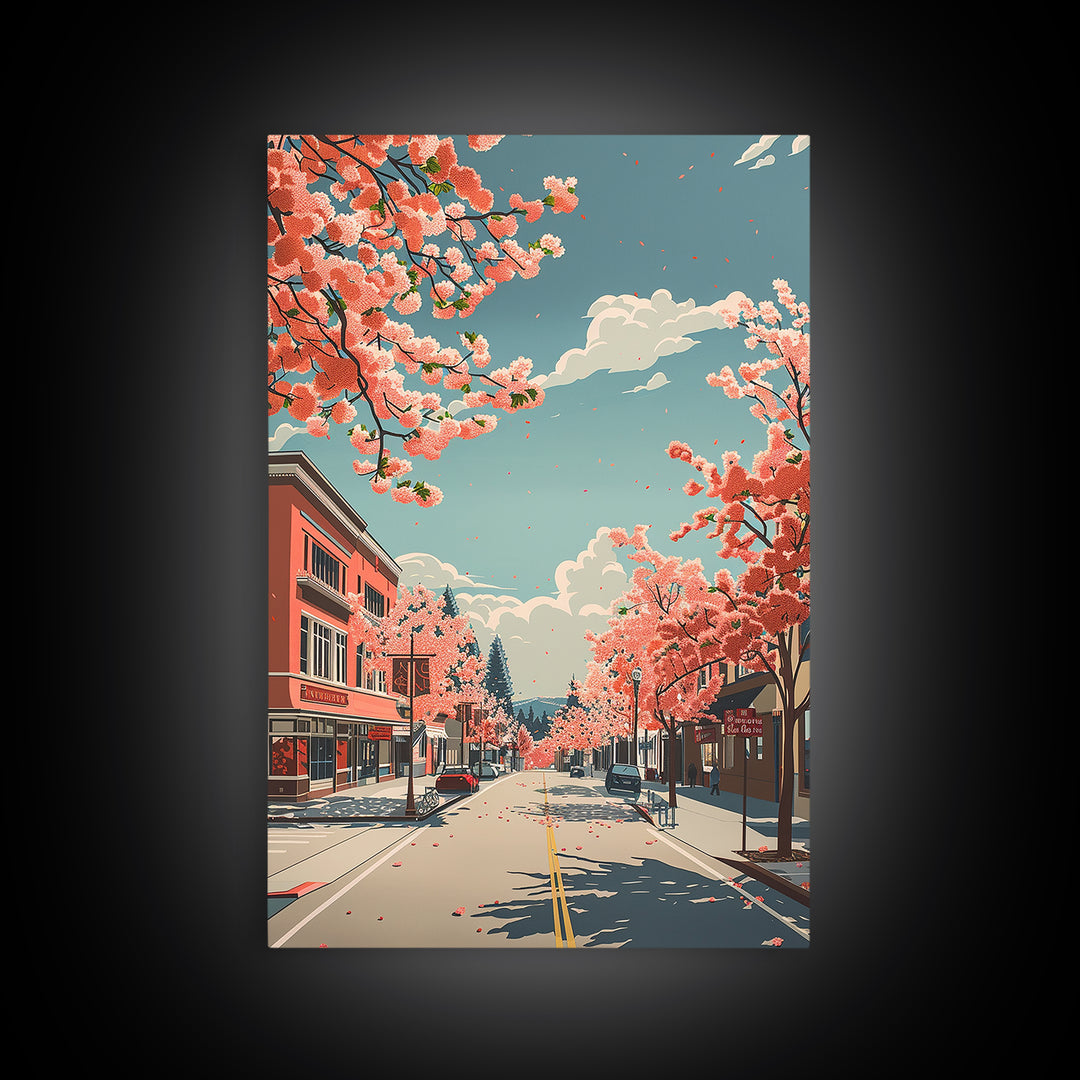 Fairfield Travel Poster, Framed Canvas Print, City Art Print, Travel Wall Art, Living Room Wall Art, Wanderlust Gift, Travel Posters