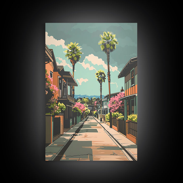 Fremont Travel Poster, Framed Canvas Print, Poster Print, Travel Wall Art, Vintage Travel Print, Living Room Wall Art, City Wall Art