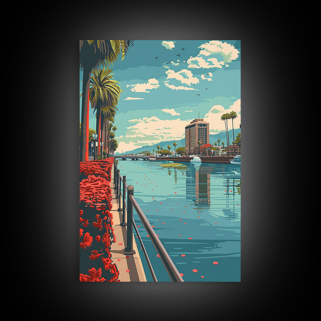 Glendale Travel Poster, Canvas Print, Travel Prints, Landscape Art, Fine Art Print, City Art Print, Travel Art Print, Travel Posters