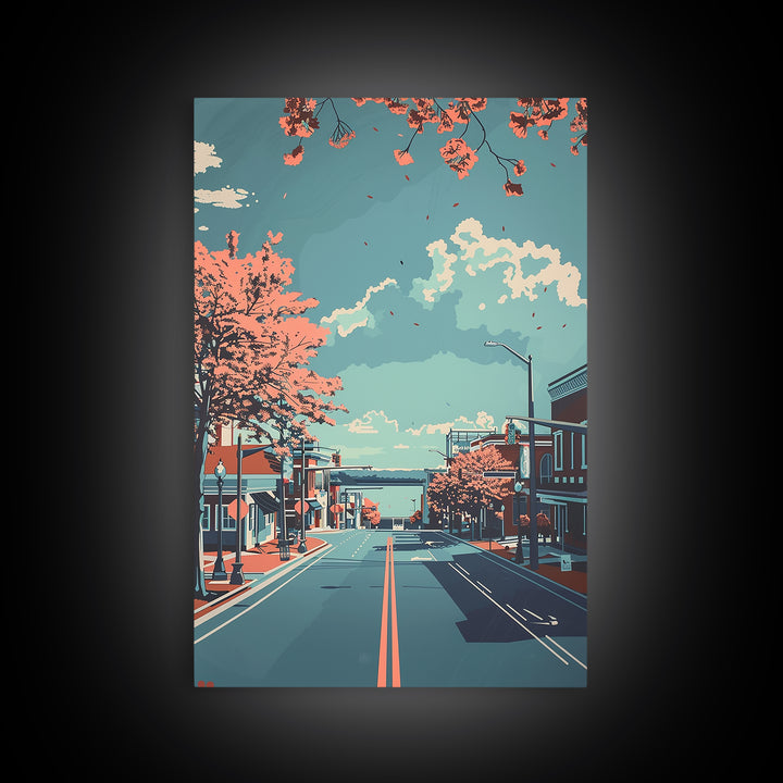 Hampton Travel Poster, Canvas Print, Poster Print, Travel Wall Art, City Travel Poster, Travel Print, Poster Art, Vintage Travel Art