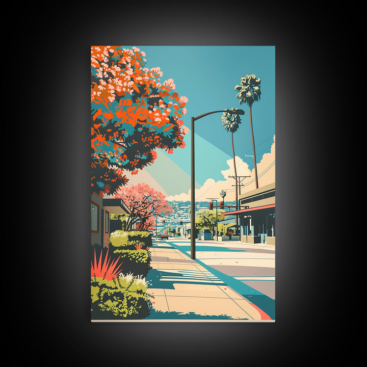 Hayward Travel Poster, Canvas Print, Retro Travel Poster, City Wall Art, Home Decor, Gallery Wall Set, Landscape Art, City Art Print