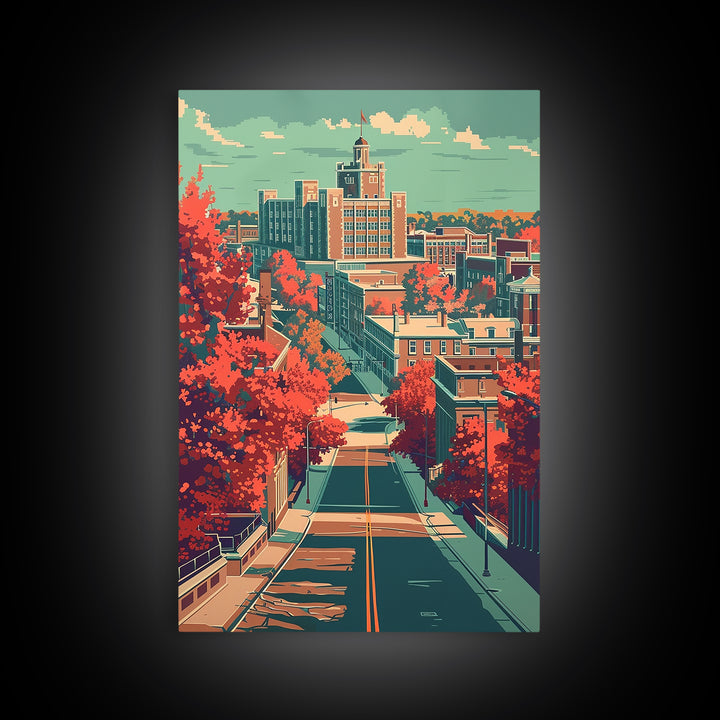 Lexington Travel Poster, Canvas Print, Poster Print, Travel Wall Art, Travel Decor, Modern Wall Decor, City Art Print, Travel Prints